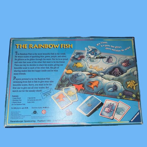 Vintage 1999 The Rainbow Fish Game Ravensburger Marcus Pfister COMPLETE - Picture 5 of 5
